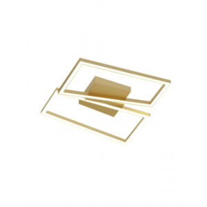 Plafoniera LED Slash 30W Oro Opaco CCT Selezionabile 3000K-4000K-6000K – Lampada da Soffitto Moderna per Interni IP20 – Design Elegante in Metallo e Acrilico