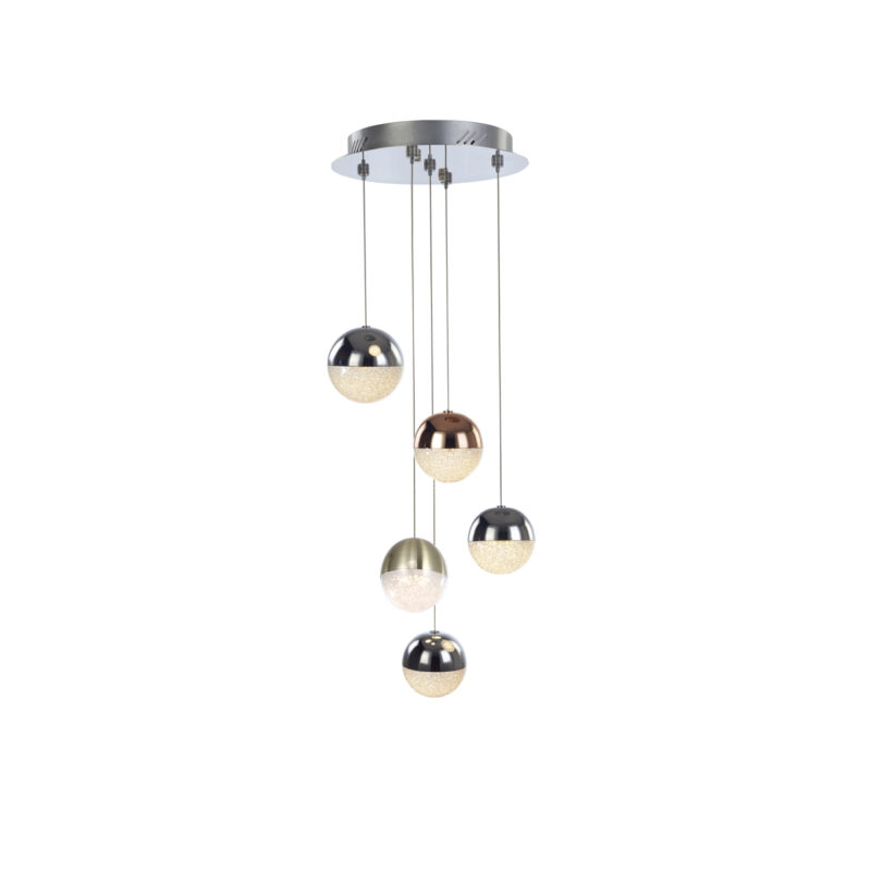 atomo sospensione 5 luci mix