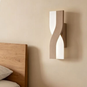 Applique LED da Parete Moderno 6W con Cambio Colore Luce CCT (3000K - 4000K - 6500K) - Design a Spirale - SABBIA