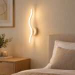 Applique LED da Parete Moderna 8W con Luce CCT 3000K-4000K-6500K – Design Ondulato